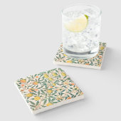 WILLIAM MORRIS "POMEGRANATE" DESIGN STONE UNTERSET STEINUNTERSETZER (Seitenansicht)