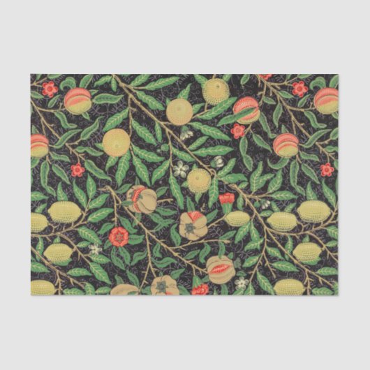 William Morris Pomegranate Design Tissue Paper Seidenpapier (Vorderseite)