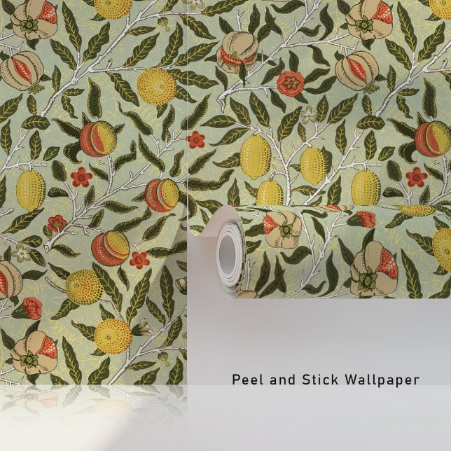 William Morris Pomegranate Floral Sage Green Tapete (Von Creator hochgeladen)