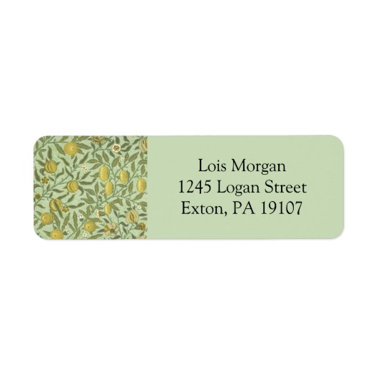 William Morris Pomegranate Fruchtdesign (Vorne)