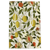 William Morris Pomegranate Lemons Fruchtmuster Mittlere Geschenktüte (Vorderseite)