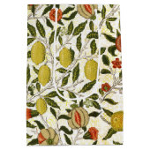 William Morris Pomegranate Lemons Fruchtmuster Mittlere Geschenktüte (Rückseite)