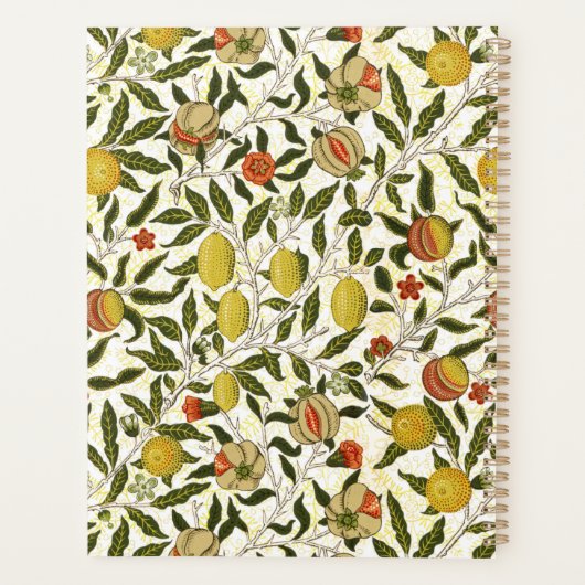 William Morris Pomegranate Lemons Fruchtmuster Planer (Rückseite)