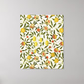 William Morris Pomegranate Lemons Vintag Pattern Leinwanddruck (Vorderseite)