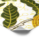 William Morris Pomegranate Lemons Vintag Pattern Poster (Ecke)