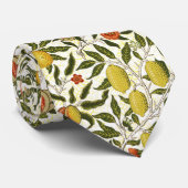 William Morris Pomegranate Lemons Yellow Fruits Krawatte (Gerollt)