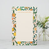 WILLIAM MORRIS "POMEGRANATE" PATTERSTATIONERY BRIEFPAPIER (Stehend Vorderseite)