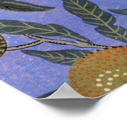 William Morris Pomegranate Wallpaper Poster (Ecke)