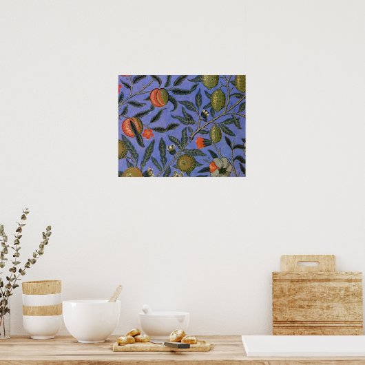 William Morris Pomegranate Wallpaper Poster (Küche)