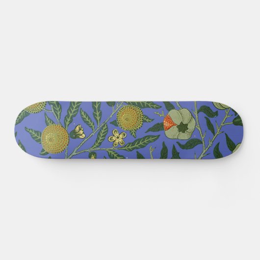 William Morris Pomegranate Wallpaper Skateboard (Horizontal)