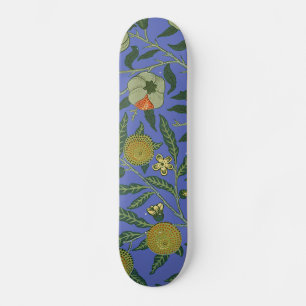 William Morris Pomegranate Wallpaper Skateboard