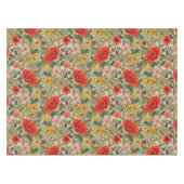 William Morris Poppies Floral Art Nouveau Pattern  Tischdecke (Vorderseite (Horizontal))