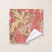 William Morris Poppies Floral Badhandtuch Set (Waschlappen)