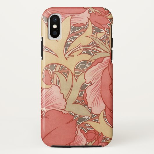 William Morris Poppies Floral Case-Mate iPhone Hülle (Rückseite)