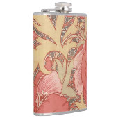 William Morris Poppies Floral Flachmann (Rechts)