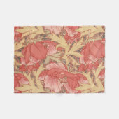 William Morris Poppies Floral Fleecedecke (Vorderseite (Horizontal))