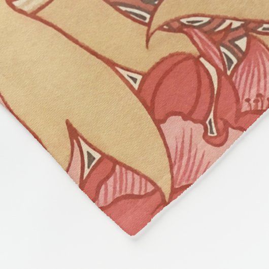 William Morris Poppies Floral Fleecedecke (Ecke)