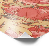 William Morris Poppies Floral Fotodruck (Ecke)