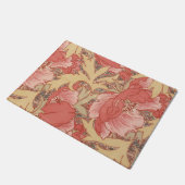 William Morris Poppies Floral Fußmatte (Schrägansicht)