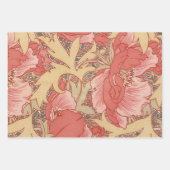 William Morris Poppies Floral Geschenkpapier Set (Vorderseite)