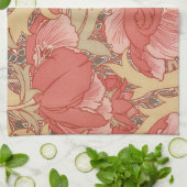 William Morris Poppies Floral Geschirrtuch (Gefaltet)