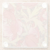 William Morris Poppies Floral Glasuntersetzer (Rückseite)