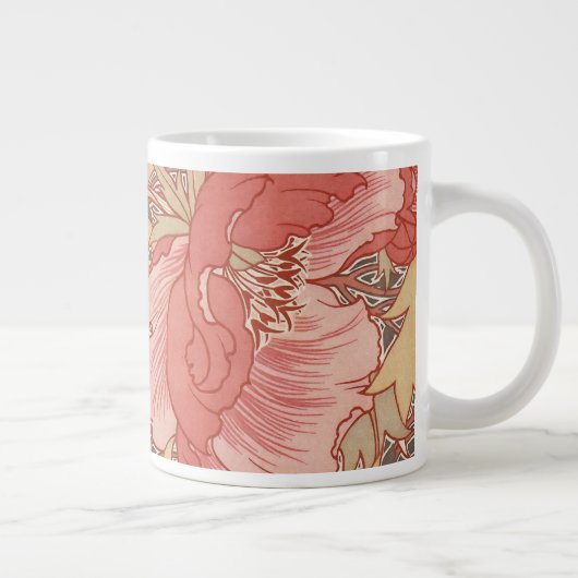 William Morris Poppies Floral Jumbo-Tasse (Rechts)