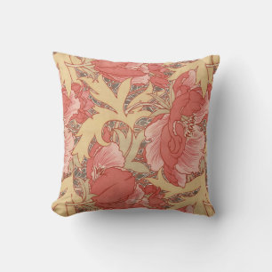 William Morris Poppies Floral Kissen