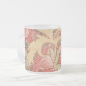 William Morris Poppies Floral Mattglastasse (Vorderseite Links)