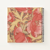 William Morris Poppies Floral Notizblock (Rückseite)