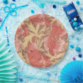 William Morris Poppies Floral Pappteller (Party)