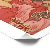 William Morris Poppies Floral Poster (Ecke)