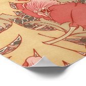 William Morris Poppies Floral Poster (Ecke)