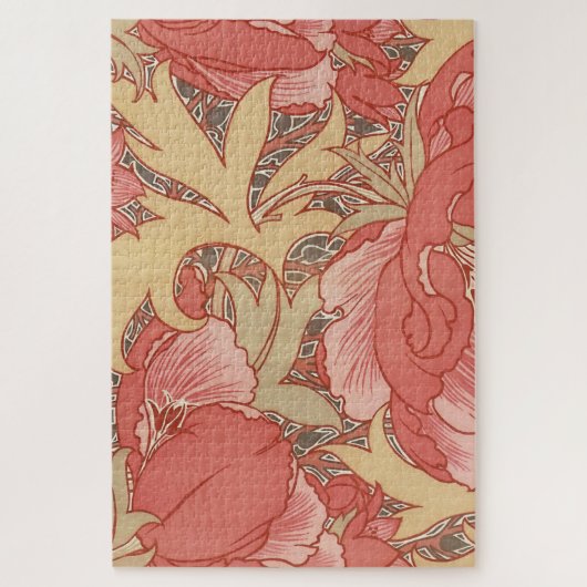 William Morris Poppies Floral Puzzle (Vertikal)