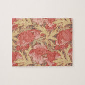 William Morris Poppies Floral Puzzle (Horizontal)