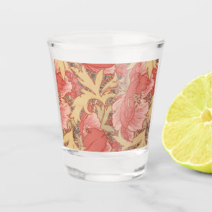 William Morris Poppies Floral Schnapsglas