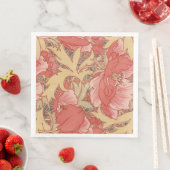 William Morris Poppies Floral Serviette (Beispiel)