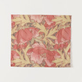 William Morris Poppies Floral Wandteppich (Vorderseite (Horizontal))