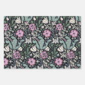 William Morris Poppy Botanical Victorian Wallpaper Geschenkpapier Set (Vorderseite 2)