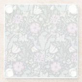 William Morris Poppy Botanical Victorian Wallpaper Glasuntersetzer (Rückseite)