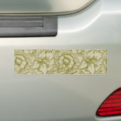 William Morris Poppy Classic Floral Green Autoaufkleber (Auf Auto)