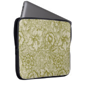 William Morris Poppy Classic Floral Green Laptopschutzhülle (Vorne Rechts)