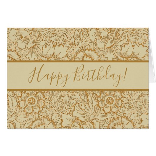 William Morris Poppy Floral Wallpaper (Vorderseite (Horizontal))