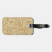 William Morris Poppy Floral Wallpaper Gepäckanhänger (Rückseite horizontal)