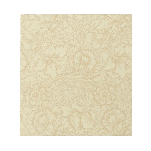 William Morris Poppy Floral Wallpaper Notizblock (Vorderseite)