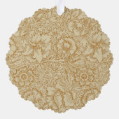 William Morris Poppy Floral Wallpaper Ornament Karte (Rückseite)