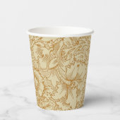 William Morris Poppy Floral Wallpaper Pappbecher (Rückseite)