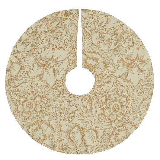 William Morris Poppy Floral Wallpaper Polyester Weihnachtsbaumdecke (Vorderseite)