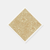 William Morris Poppy Floral Wallpaper Serviette (Ecke)