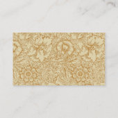 William Morris Poppy Floral Wallpaper Visitenkarte (Rückseite)